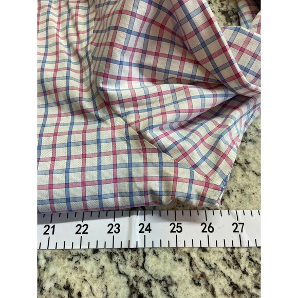 Egara Mens XXL Slim Fit Stretch Non Iron Checkered Shirt  Slim‑Fit Corpcore - Picture 5 of 6